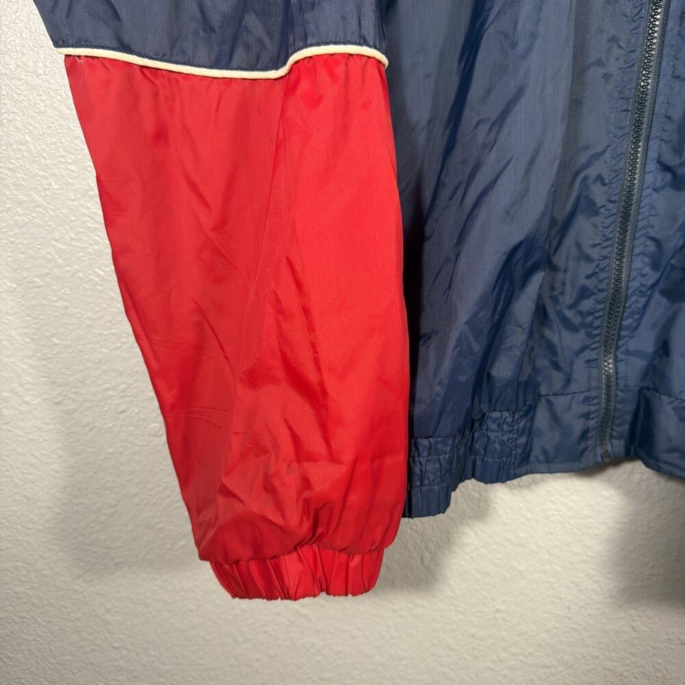 Vintage 90s Starter Full Zip Boston Red Sox Light Weight Windbreaker Jacket L - Picture 4 of 9